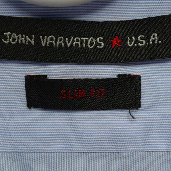 JOHN VARVATOS SLIM FIT BUTTON FRONT SHIRT 16 - Picture 2 of 5